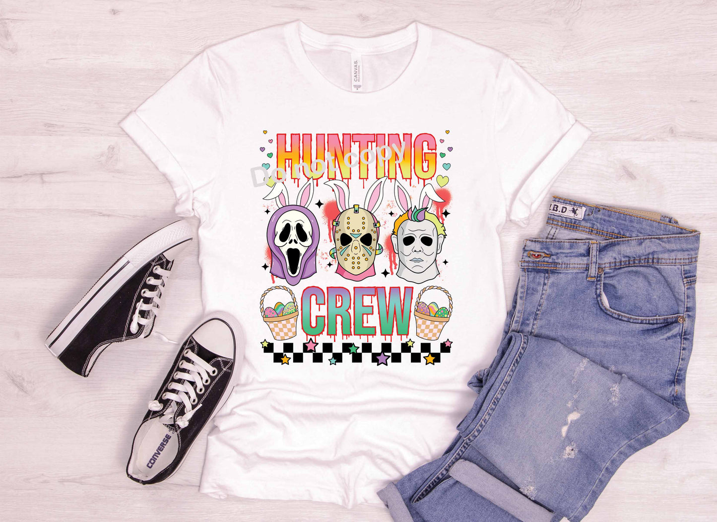 Easter Horror hunting crew DTF Transfer