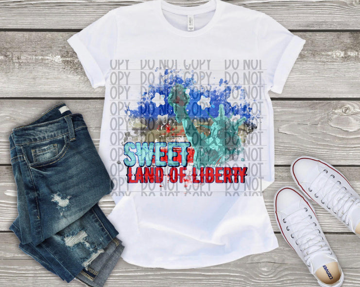 Sweet land of liberty DTF Transfer