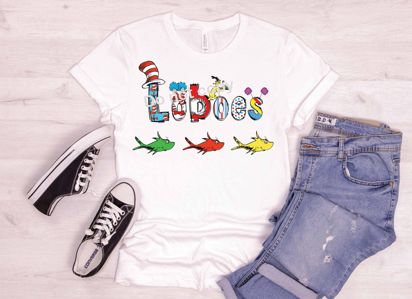 Dr Seuss font LOBOES DTF TRANSFER