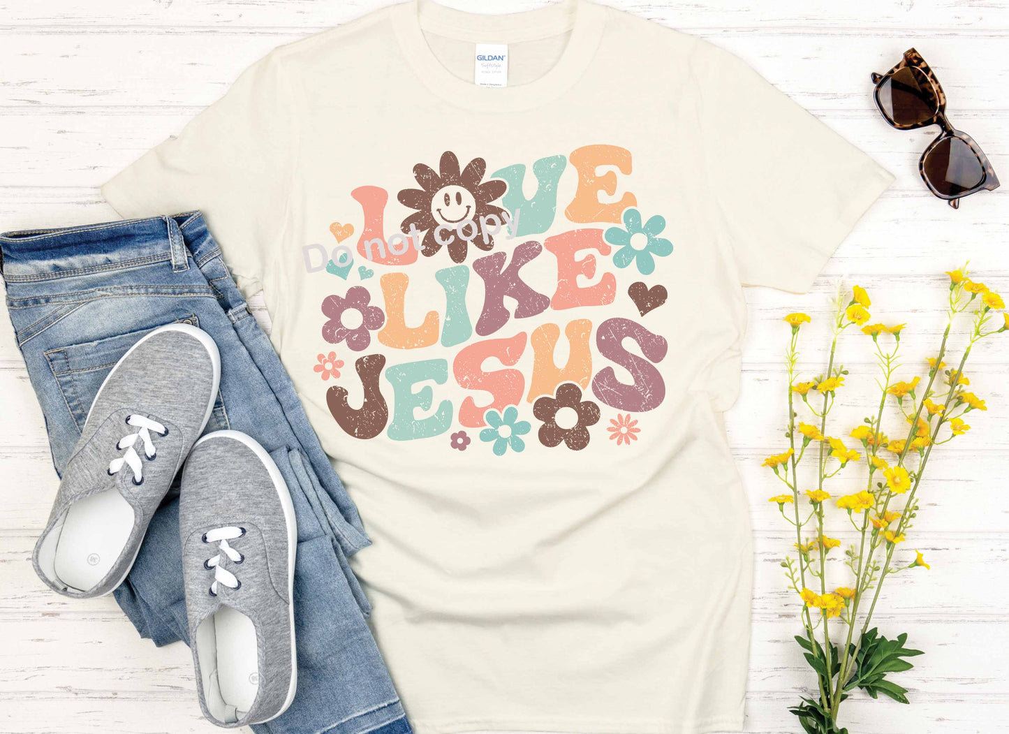 Love like Jesus hobo wavy DTF TRANSFER