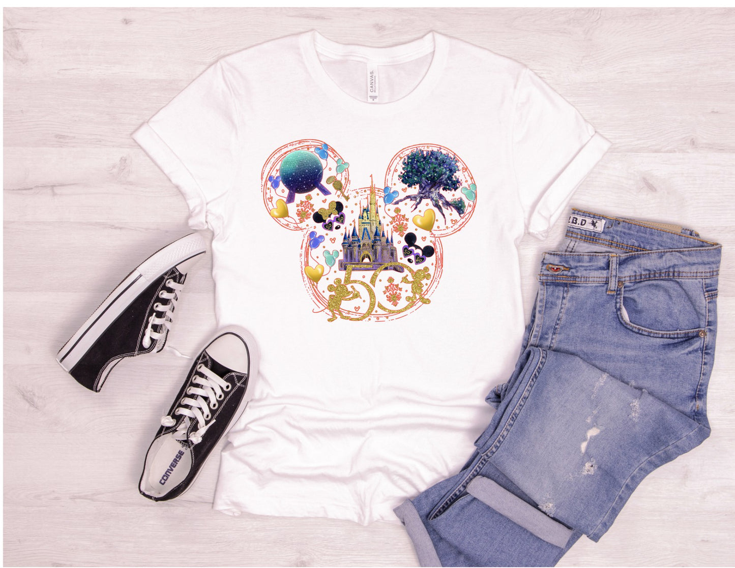 Mickey Mouse 50th anny DTF Transfer