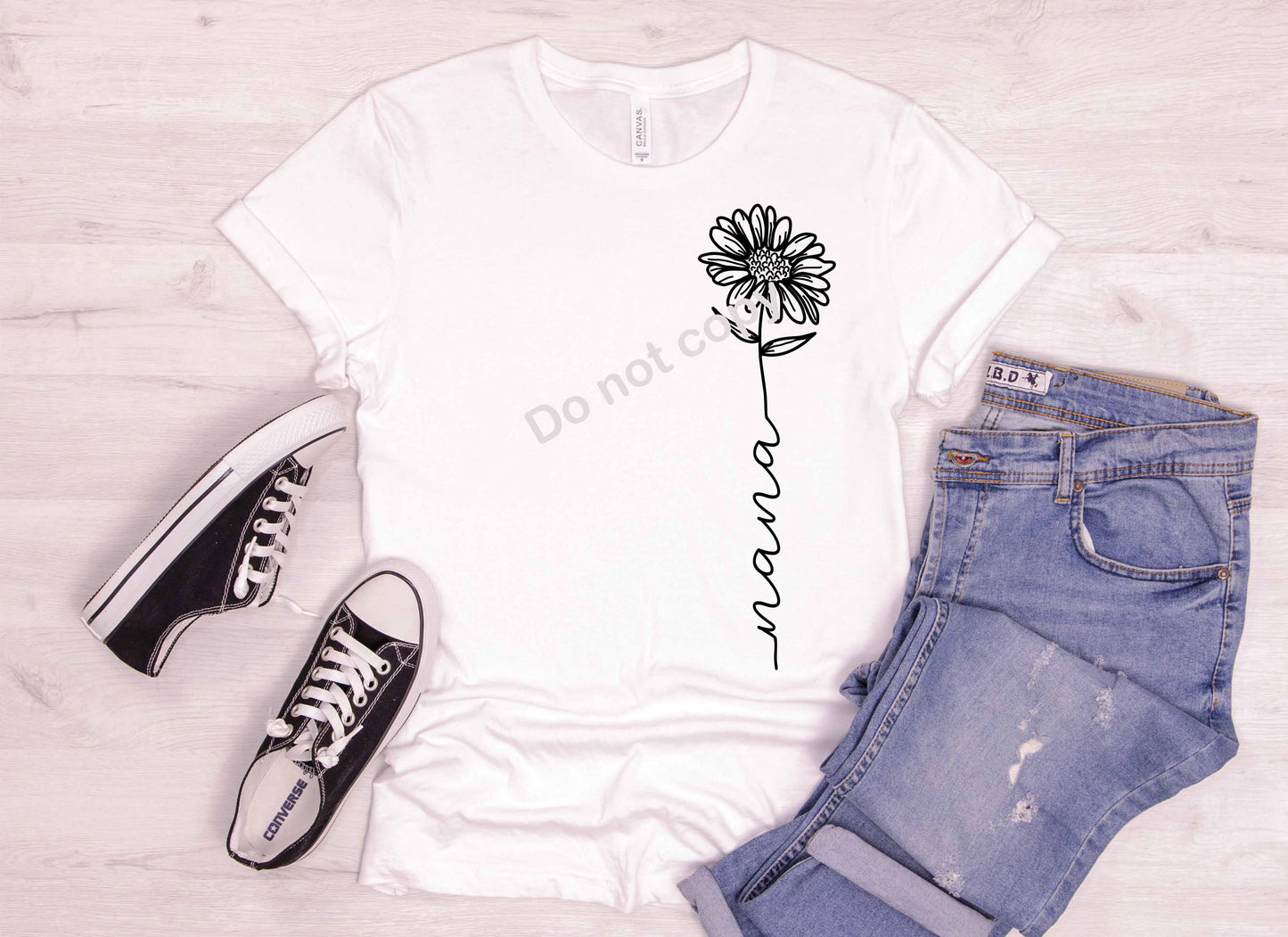 Nana Flower 14" long DTF TRANSFER