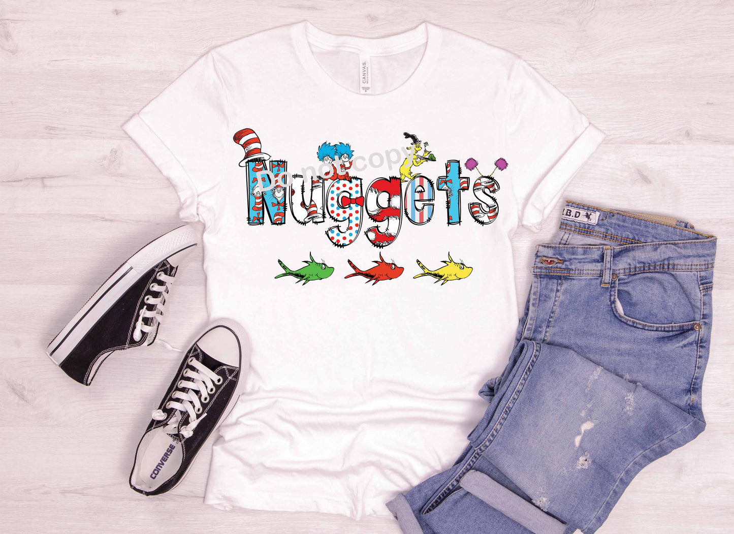 Dr Seuss font Nuggets DTF TRANSFER