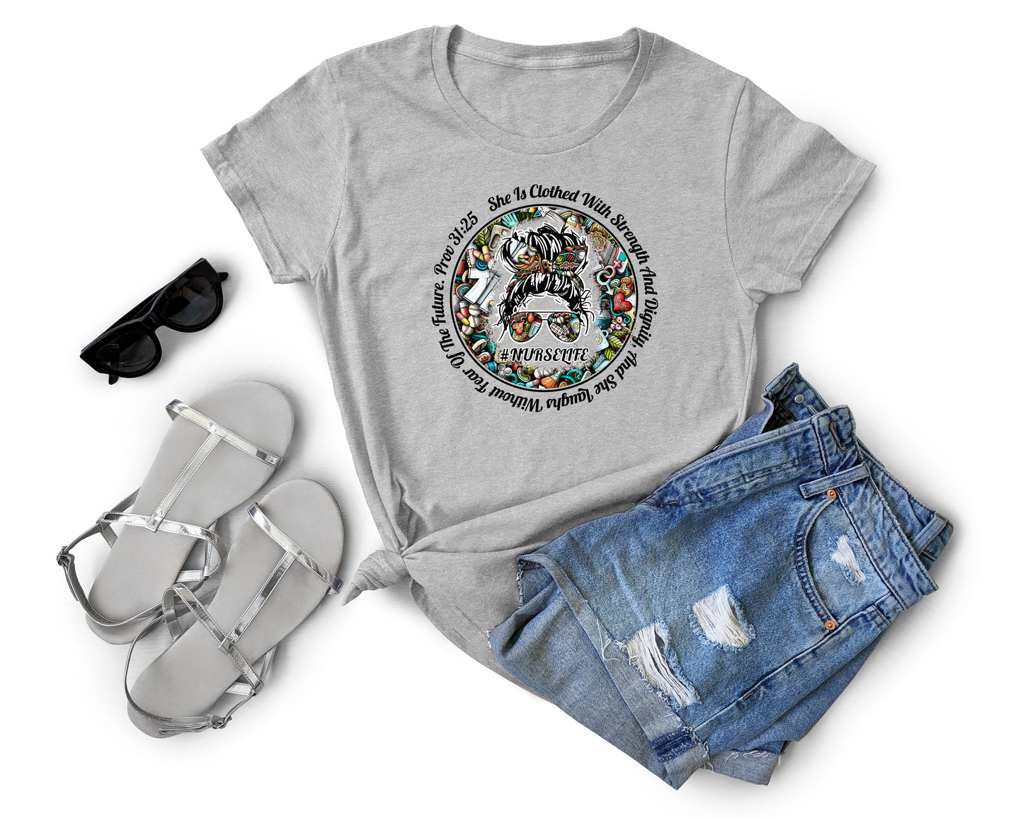 Nurse circle design DTF Transfer