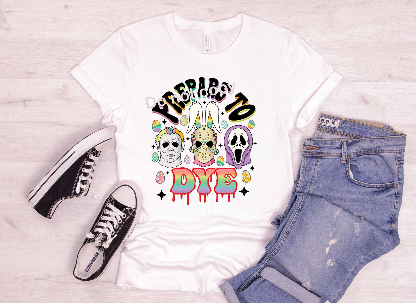 Easter Horror Prepared to Dye DTF Transfer