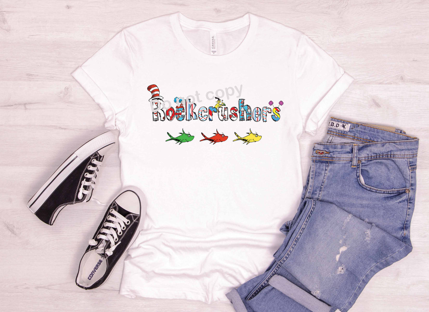 Dr Seuss font Rockcrushers DTF TRANSFER