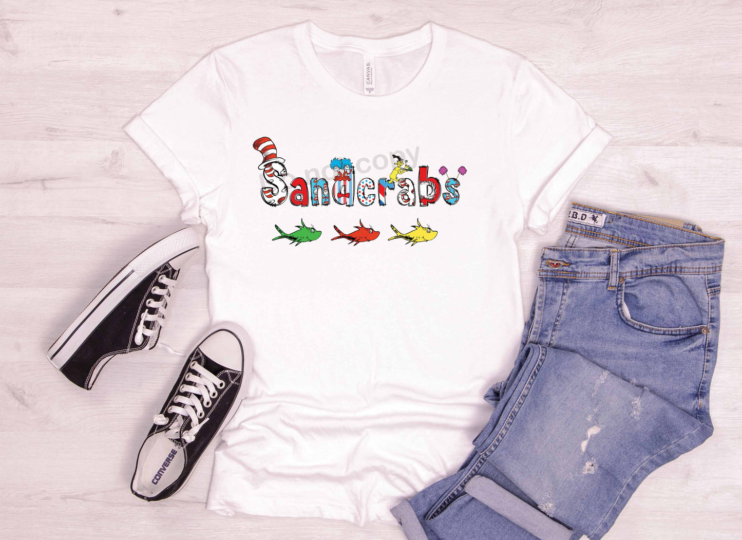 Dr Seuss font Sandcrabs DTF TRANSFER