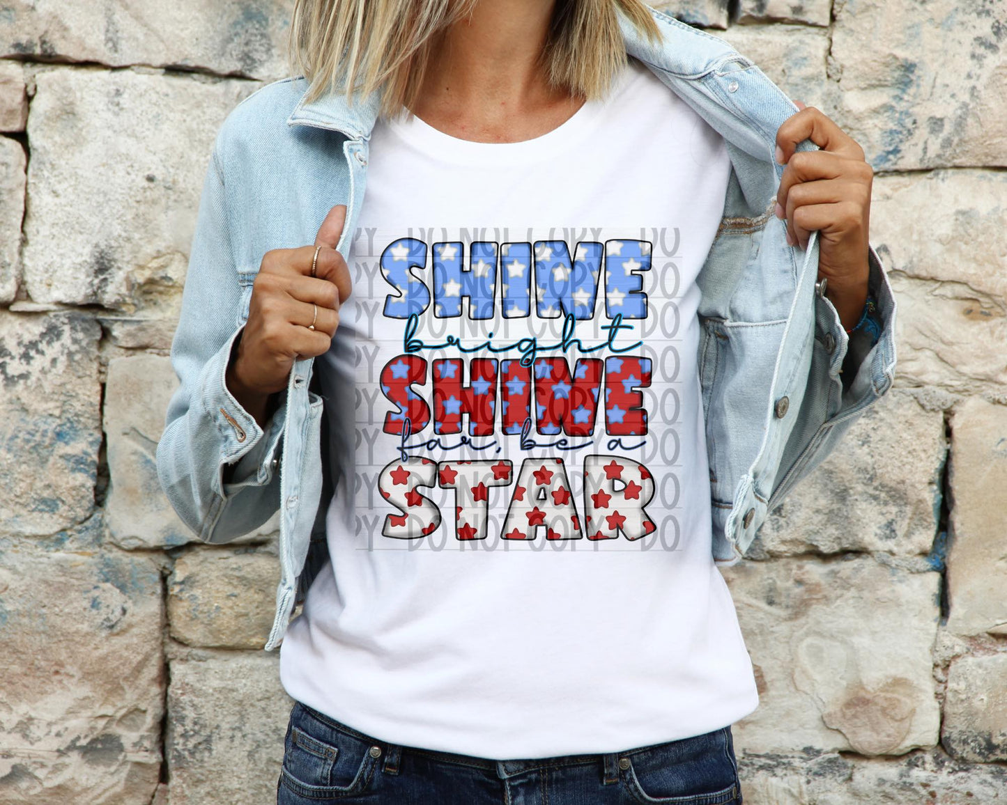 Shine bright DTF Transfer