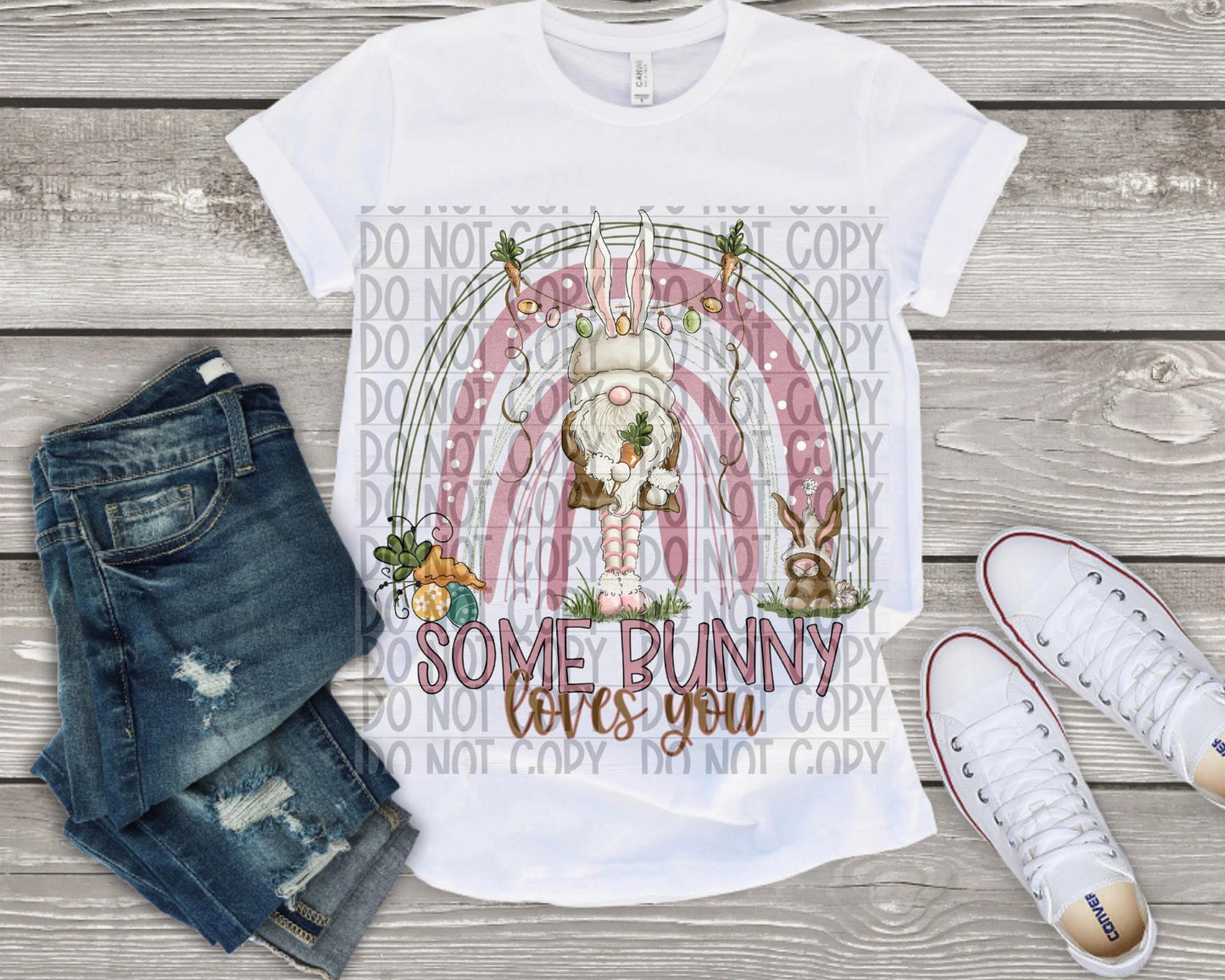 Easter Some bunny loves you DTF TRANSFER