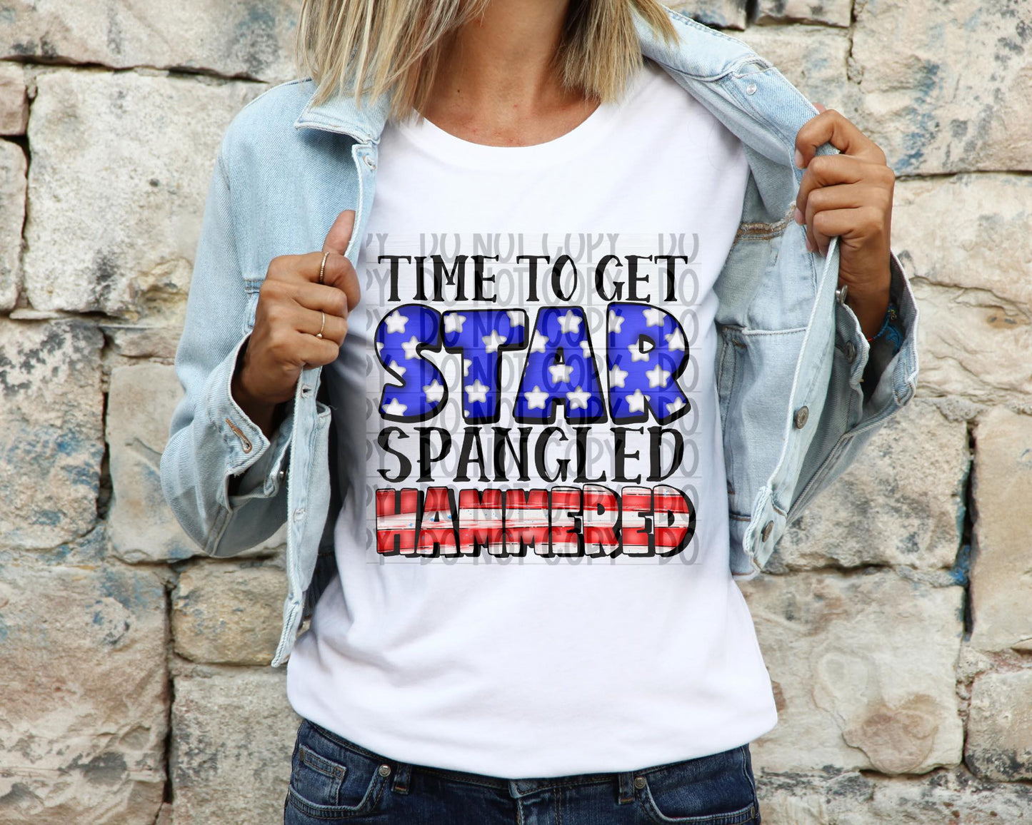 Time to get star spangled hammered DTF Transfer