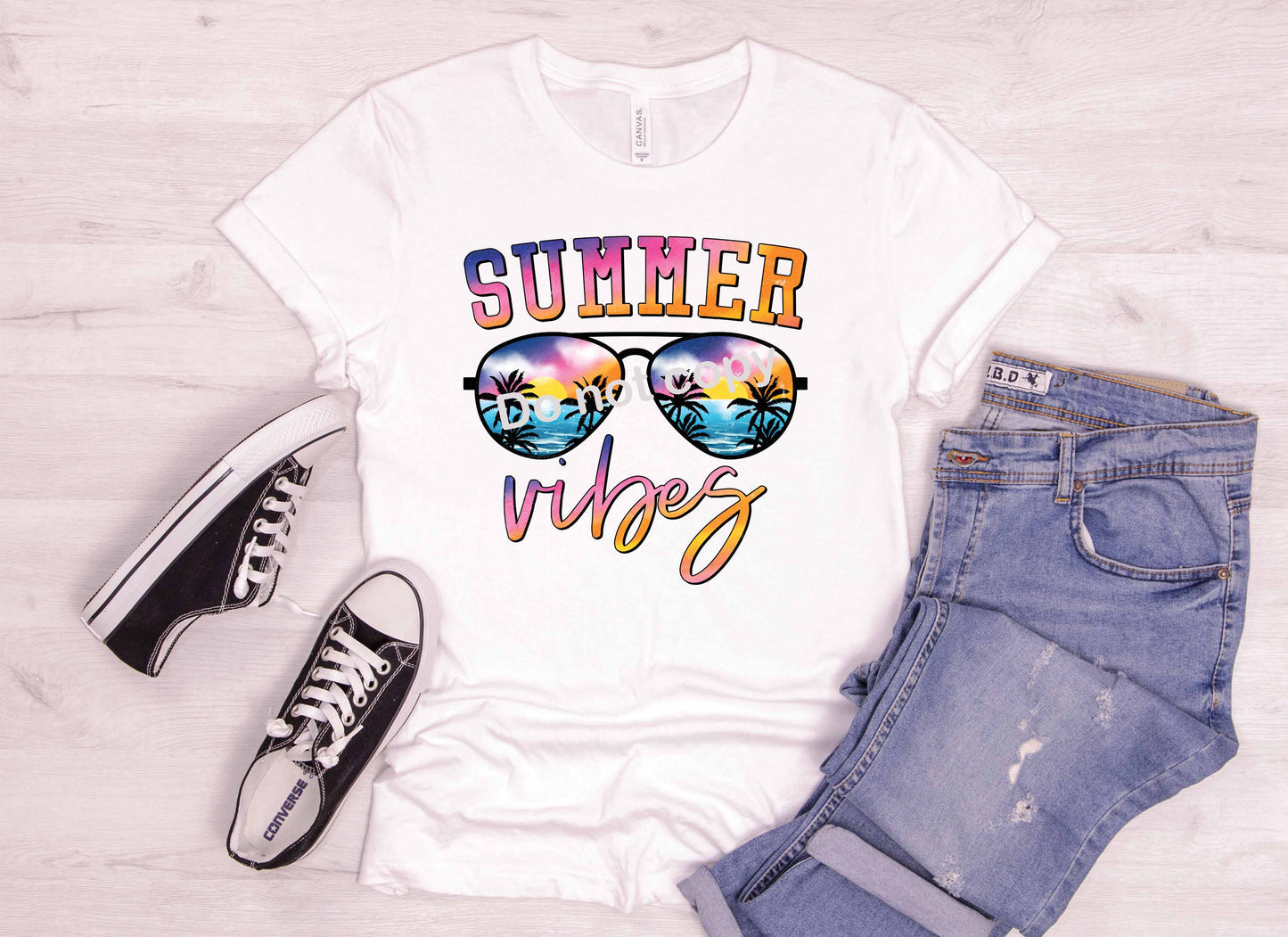 Summer Vibes with shades DTF Transfer