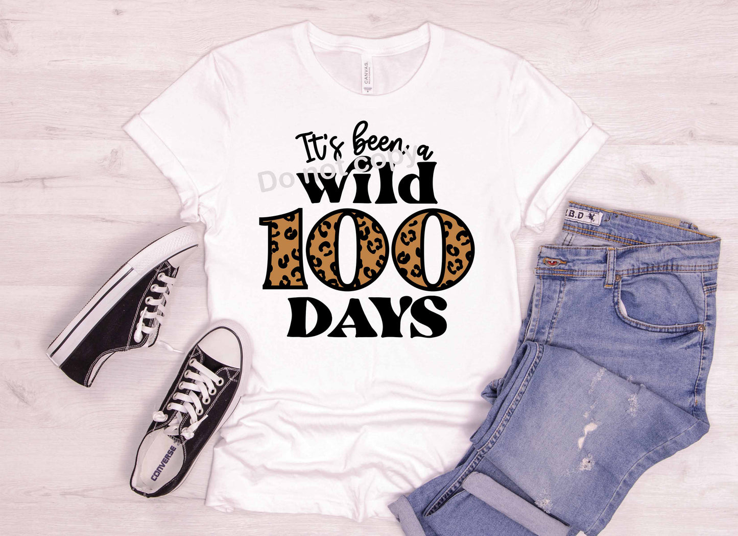Wild 100 days of school DTF TRANSFER