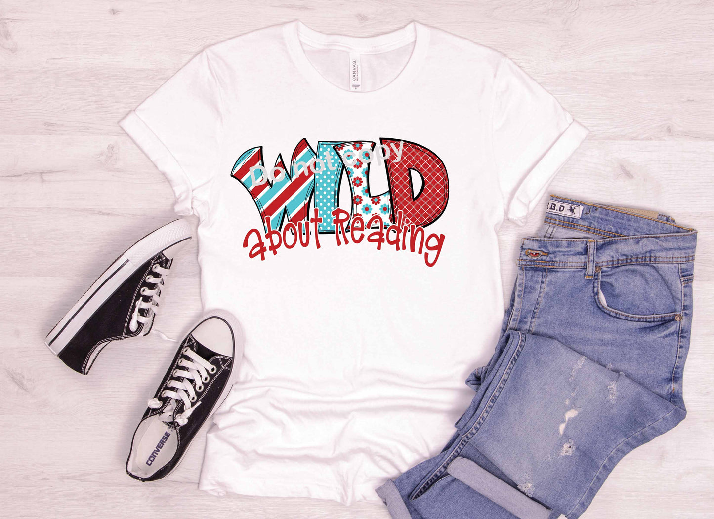 Dr Seuss Wild about reading DTF TRANSFER