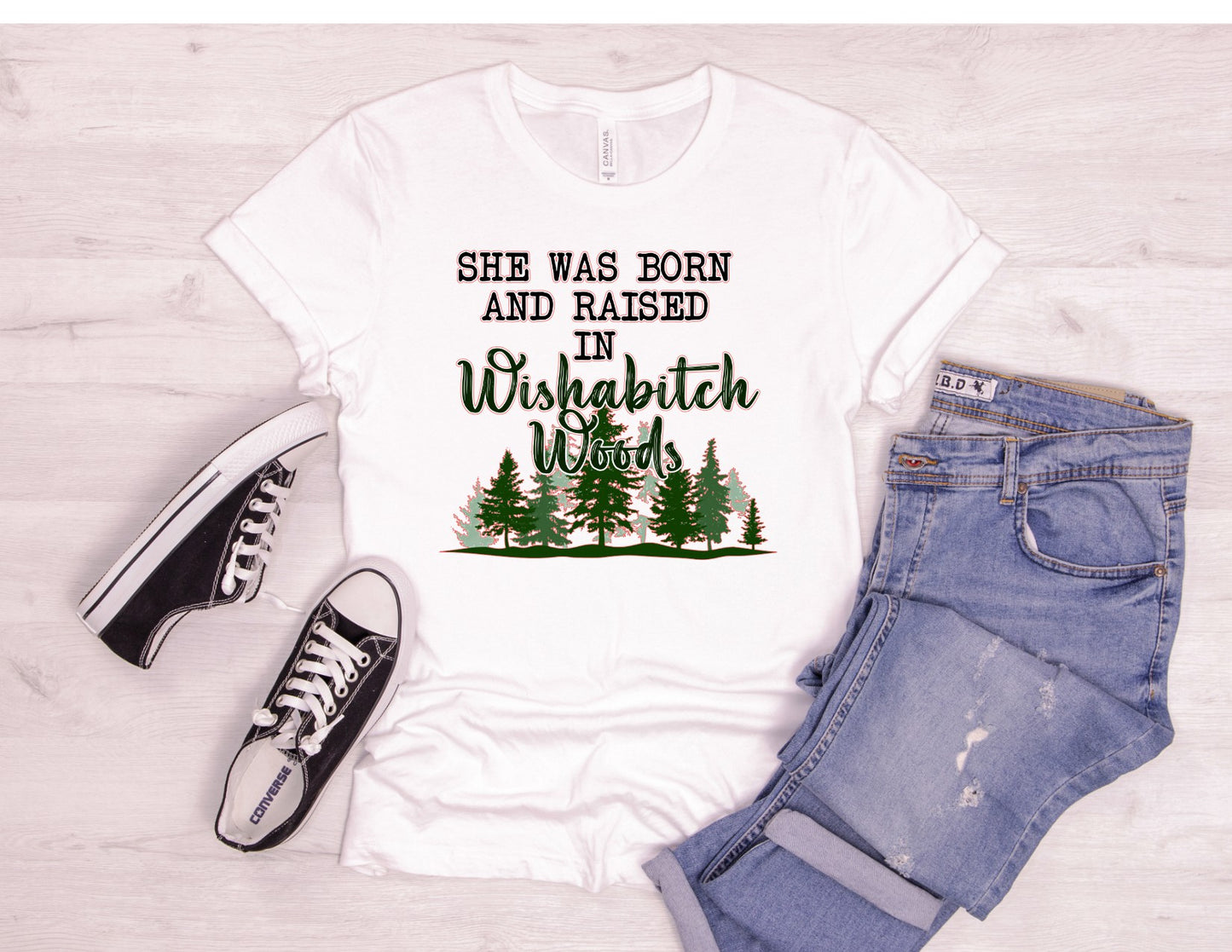 Wish a bitchwood DTF Transfer