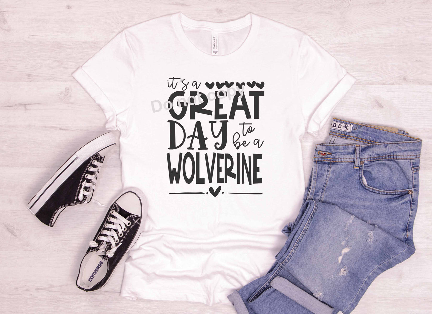 Mascot Its a great day to be a Wolverine DTF Transfer