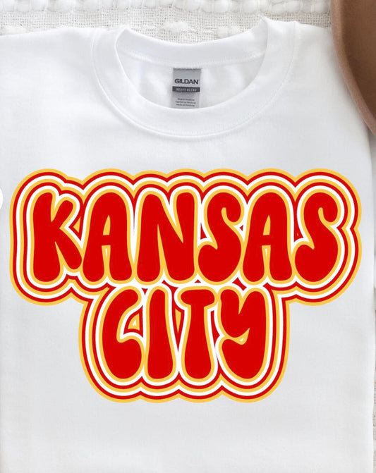 Kansas City Chiefs bubble font DTF Transfer