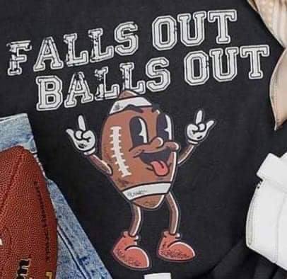 Football Falls out balls out DTF Transfer