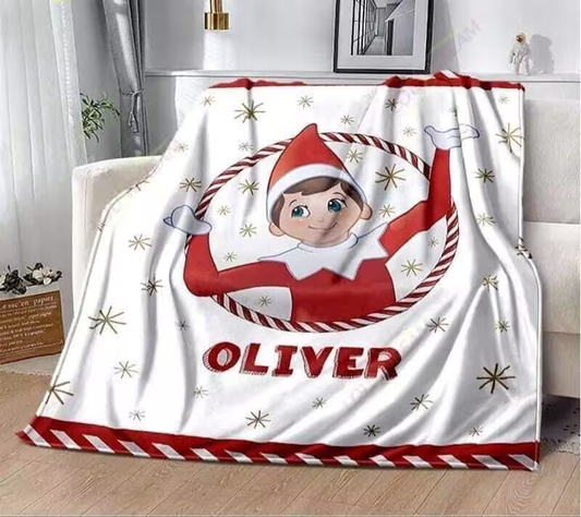 Personalized Elf 50x60 blanket