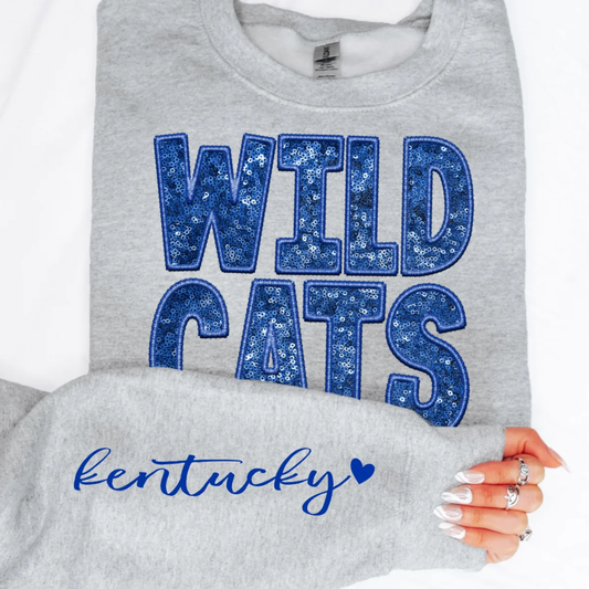 Wildcats  Faux sequin DTF TRANSFER