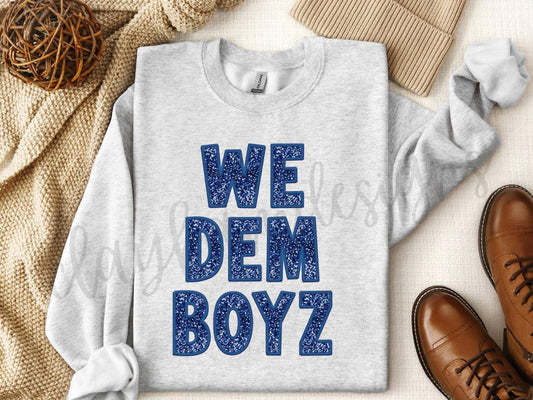 Cowboys We Dem Boys Sequin DTF TRANSFER