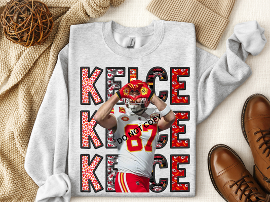 Kansas City Kelce pattern color pic DTF Transfer