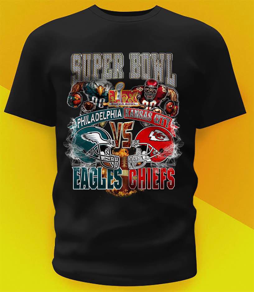 Super Bowl Kansas City 2025 SILVER TEXT DTF Transfer