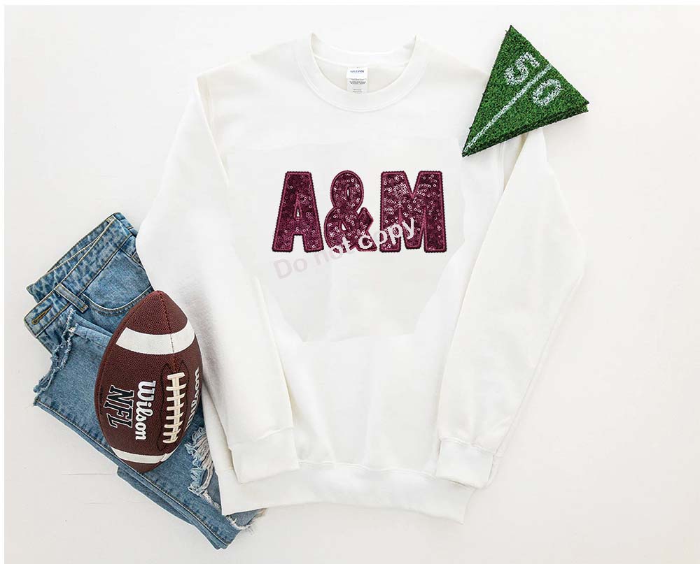 A&M Faux sequin DTF TRANSFER