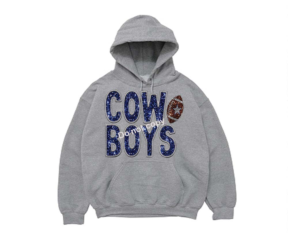 Cowboys Faux sequin DTF TRANSFER