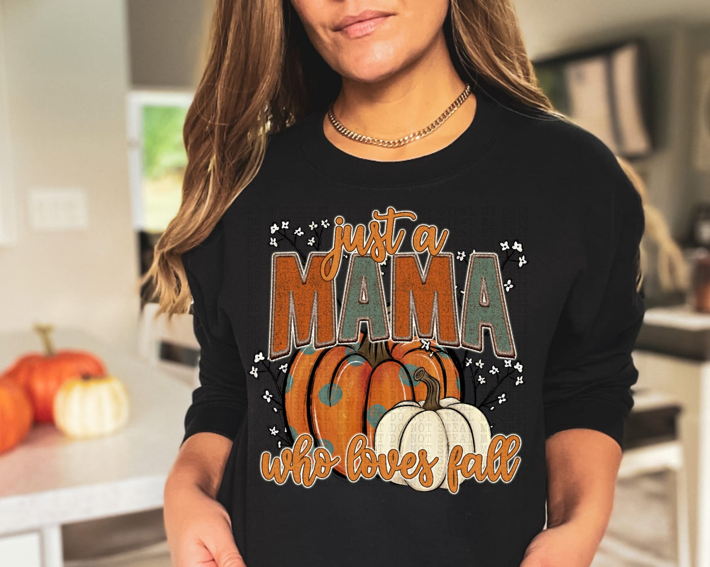 Thanksgiving Just a mama who loves fall DTF Transfer