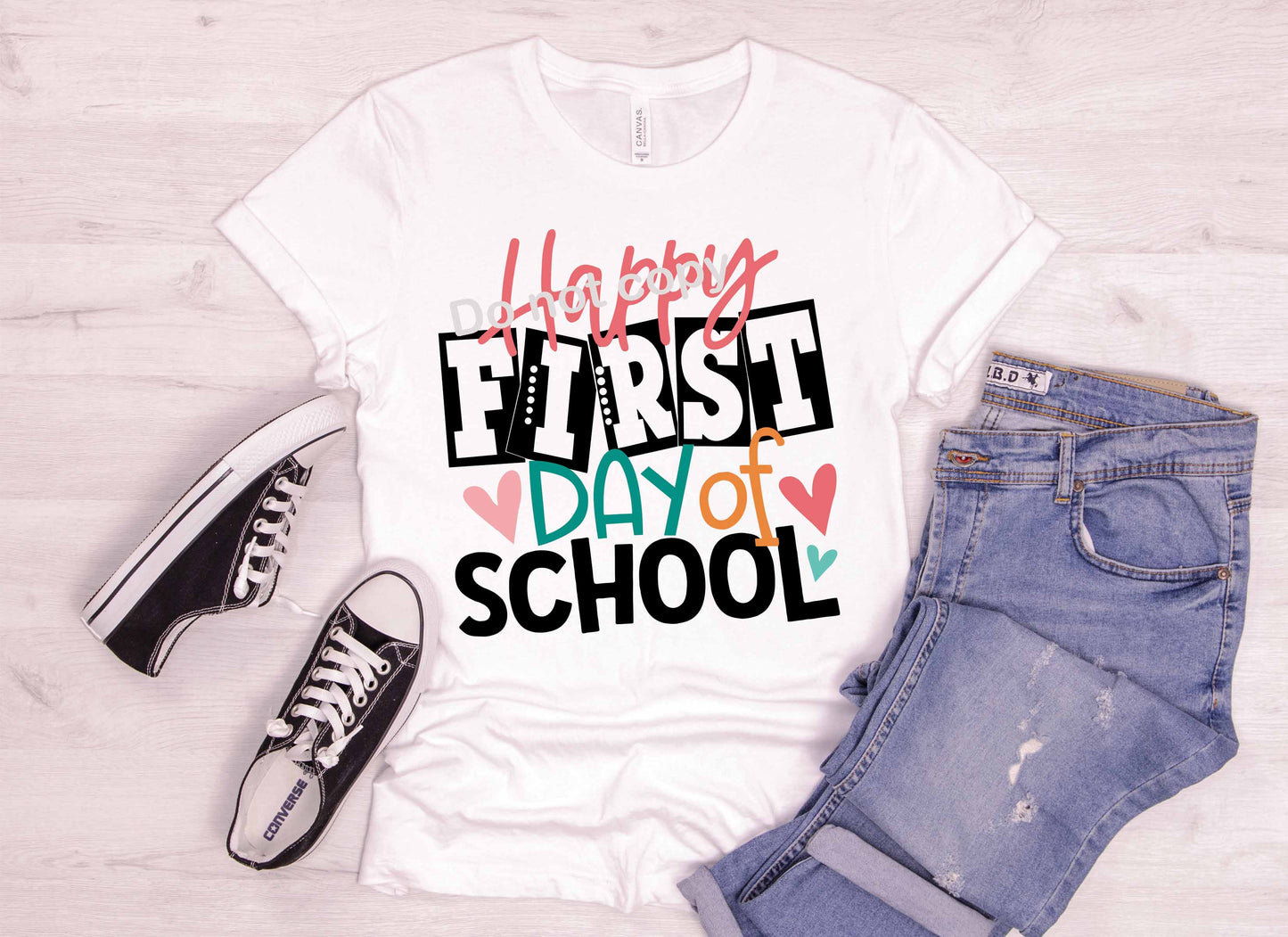 Happy first day of school ver 2 DTF Transfer