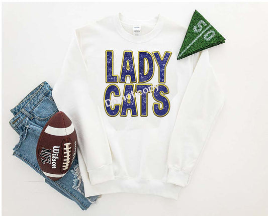 Ladycats Faux sequin DTF TRANSFER