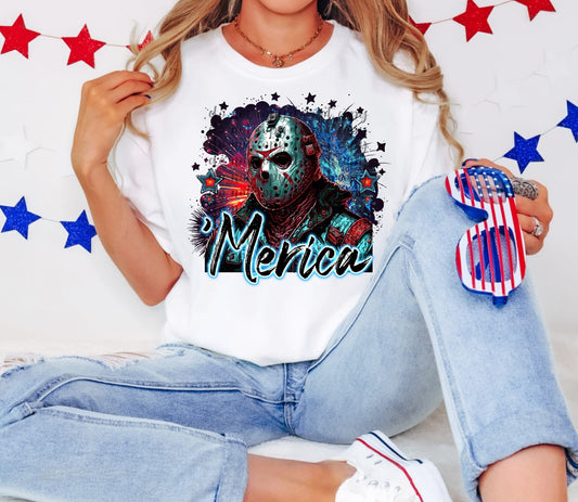 4th of July Horror Merica DTF Transfer