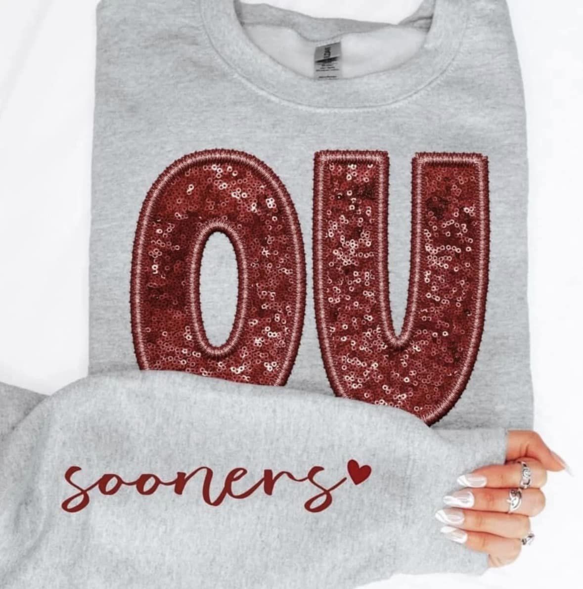 OU Faux sequin DTF TRANSFER