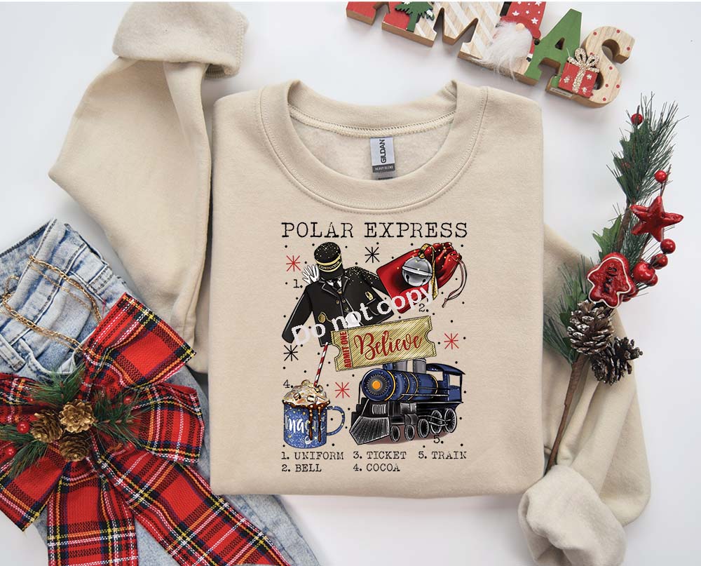 Christmas Polar express DTF Transfer