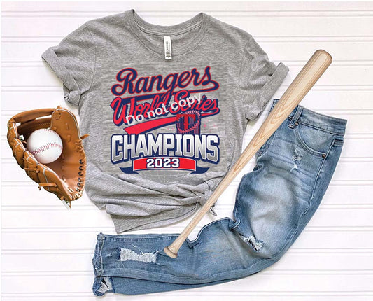 Rangers world series champions ver 2 DTF Transfer