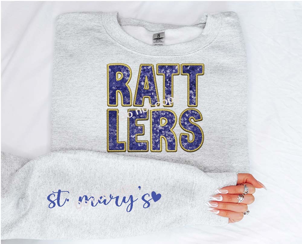 Rattlers Faux sequin DTF TRANSFER