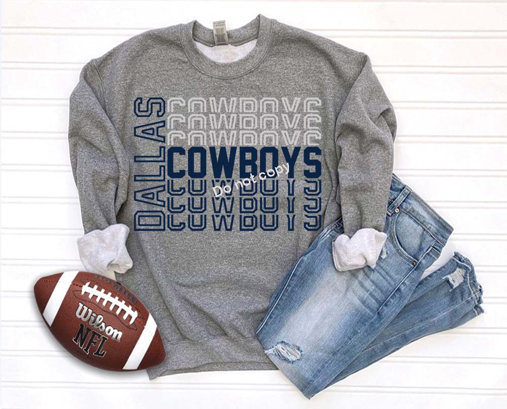 Cowboys stacked and repeat DTF TRANSFER