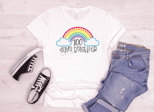 100 days of school Rainbow smarter DTF TRANSFER