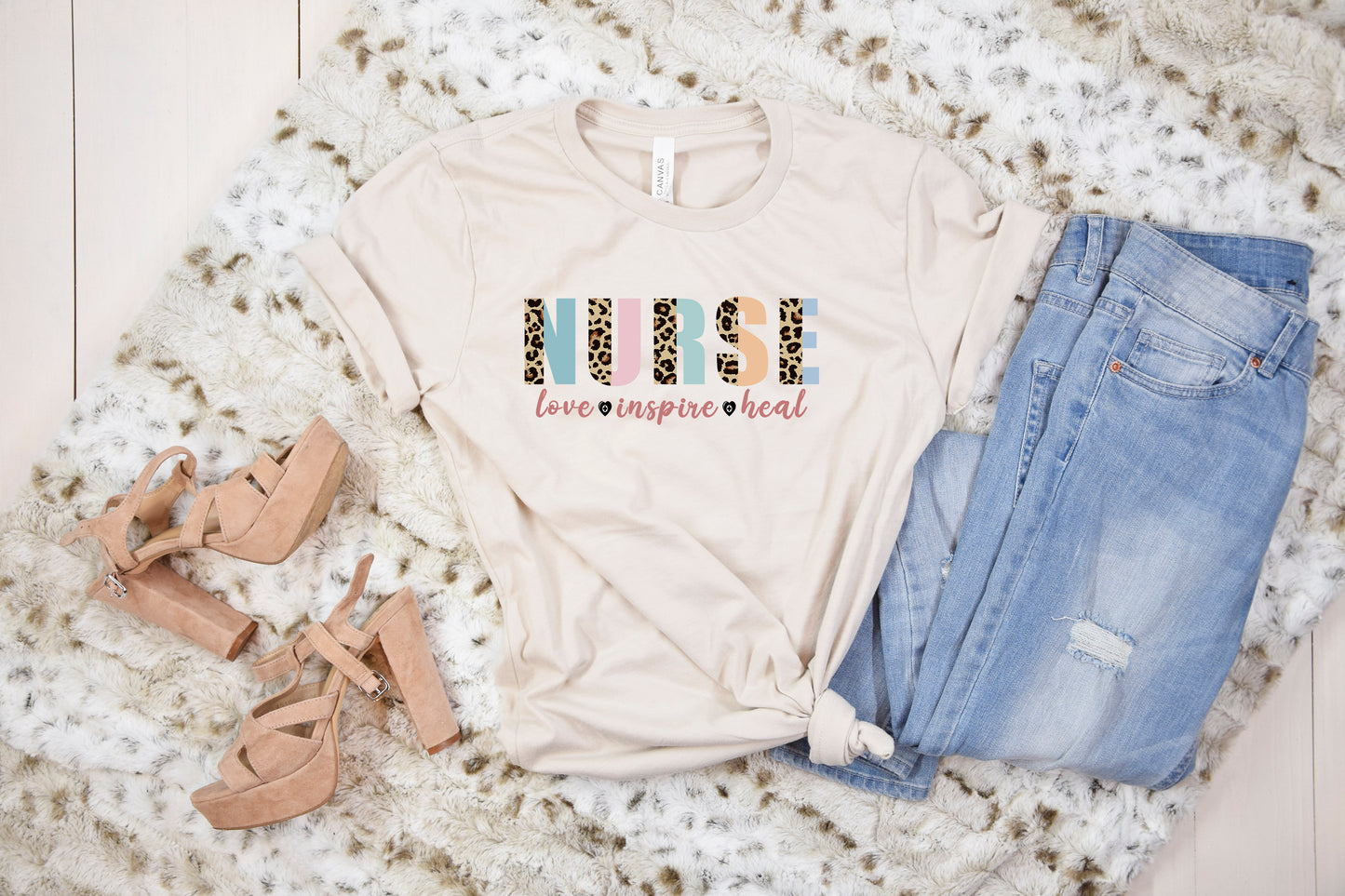 Nurse Love Inspire Heal DTF Transfer