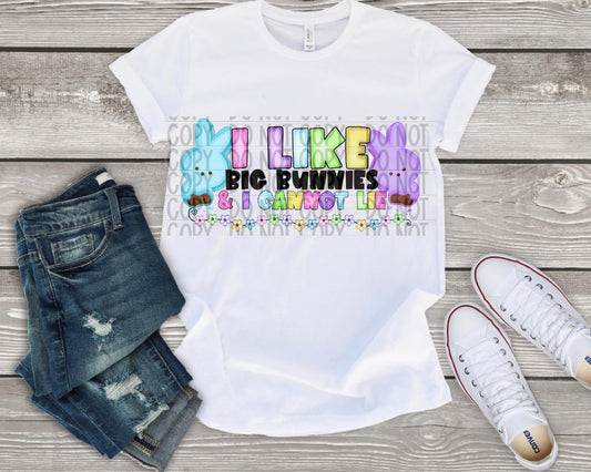 Easter I like big bunnies and I cannot lie DTF Transfer