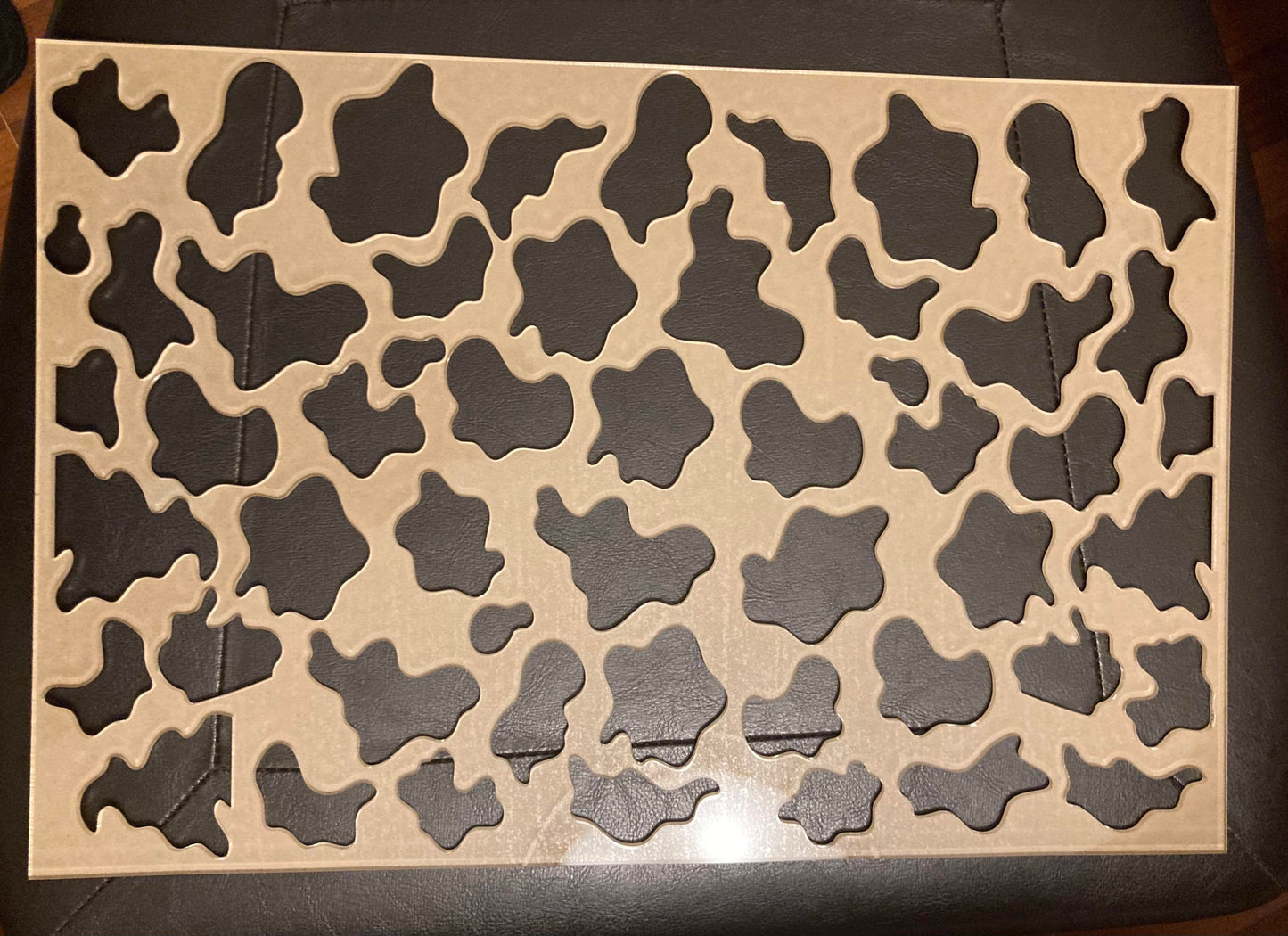 1/8" Acrylic Stencil Cow Front big