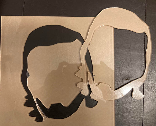1/8" Acrylic Stencil Morgan Wallen 7"