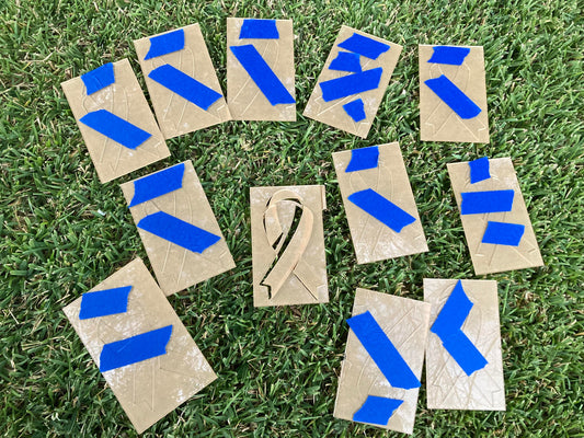 1/8" Acrylic Stencil Cancer Ribbon
