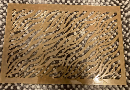1/8" Acrylic Stencil zebra BIG