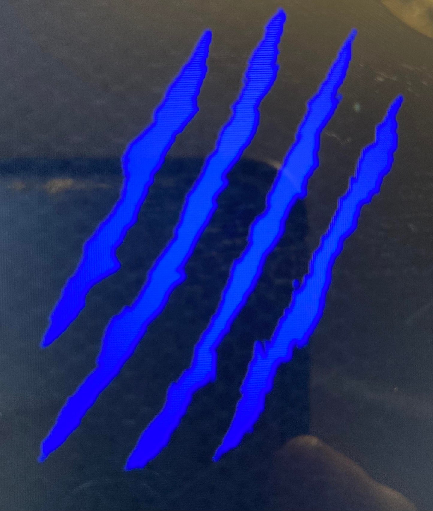 1/8" Acrylic Stencil Halloween Slash