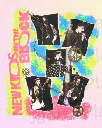 New kids on the block retro DTF Transfer