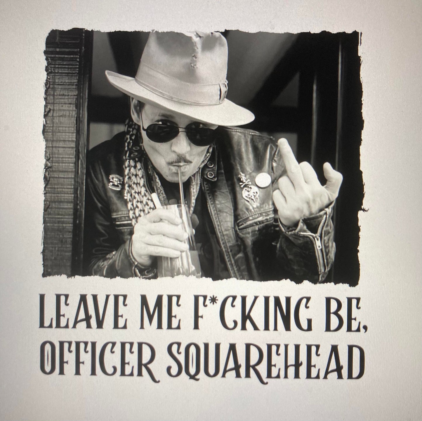 Johnny Depp Let me be DTF Transfer