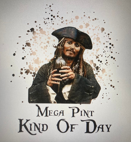 Johnny Depp mega pint kinda of day DTF Transfer