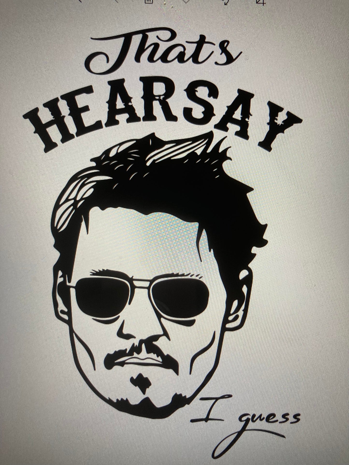 Johnny Depp Thats Hearsay DTF Transfer