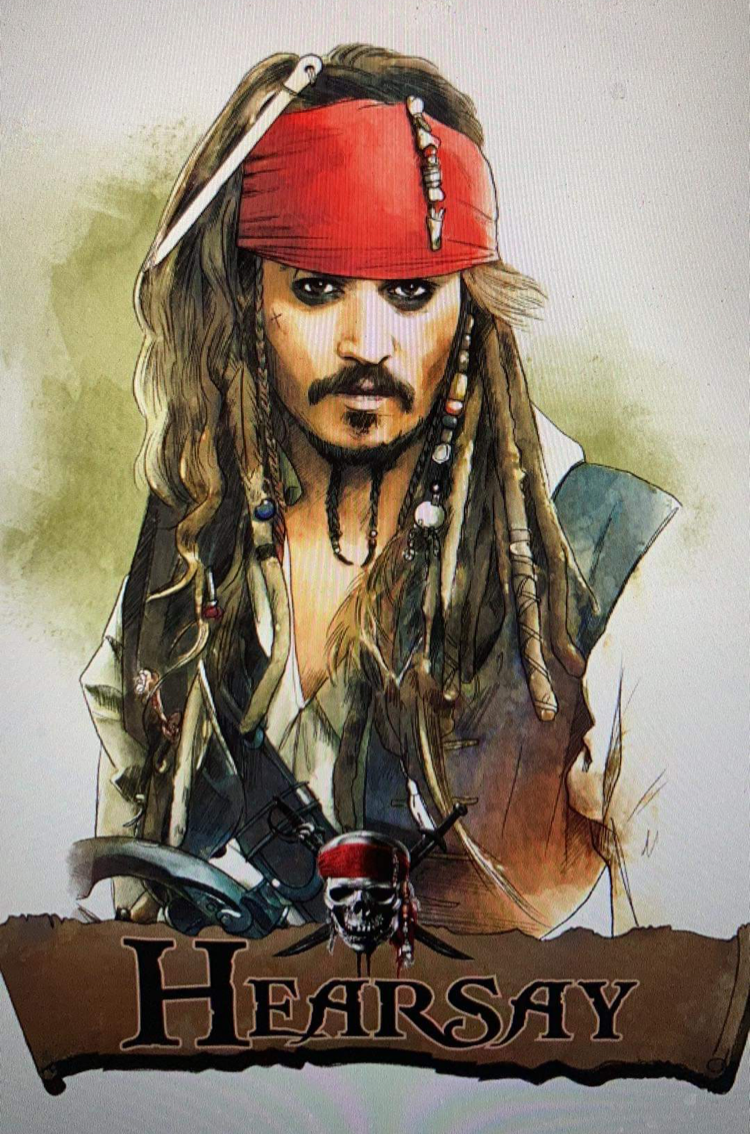 Johnny Depp Hearsay pirate DTF Transfer